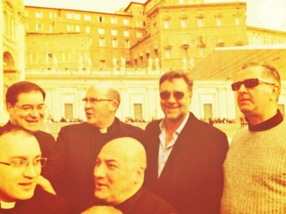 Russell Crowe veio ao Brasil diretamente de Roma