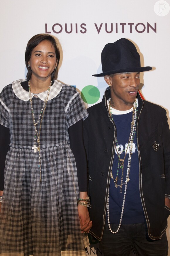 Helen Lasichanh e Pharrell Williams participam do MOCA Gala 2014