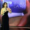 Fátima Bernardes conta novidades do programa 'Encontro' na festa 'Vem aí', da Globo