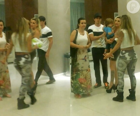 Em vídeo feito por fãs, Fabian aparece enciumado ao encontrar com Vanessa, que viveu um romance com Clara no 'BBB14, Big Brother Brasil'