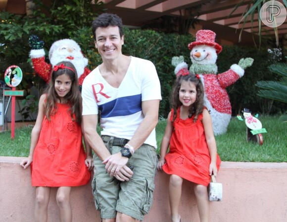 Rodrigo já é pai de Clara, de 7 anos, e Maria, de 4