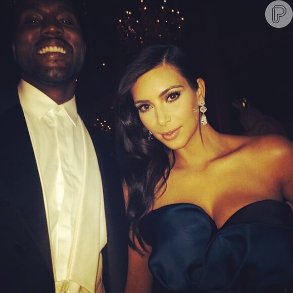 Kanye West e Kim Kardashian no Met Gala 2014