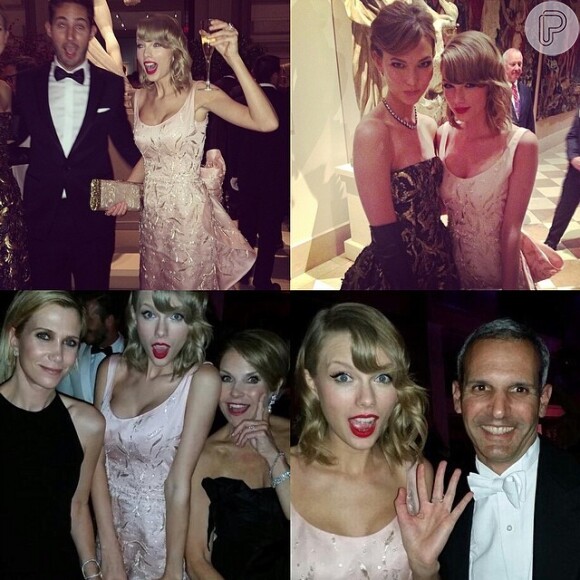 Taylor Swift e Karlie Kloss aparecem se divertindo nas fotos postadas nas redes sociais