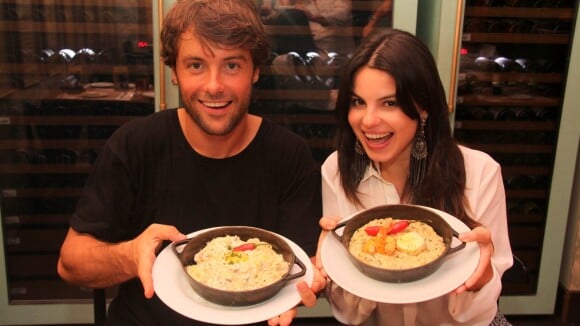 Sthefany e Kayky Brito viram chefs de cozinha por um dia em restaurante carioca