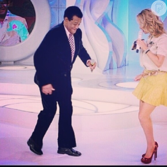 Eliana posta foto de Jari Rodrigues dançando em seu programa: 'Vida vã. Vá em paz Jair'