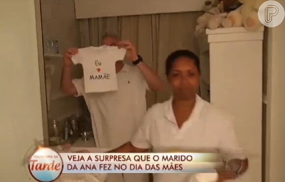 Alexandre Corrêa mostrou o vídeo com o primeiro Dia das Mães de Ana Hickmann