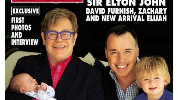 Elton John mostra caçula, Elijah: 'Capacidade de amar de pai é infinita'