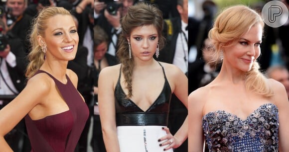 Blake Lively, Adèle Exarchopoulos e Nicole Kidman desfilaram penteados com trança na abertura do Festival de Cannes 2014