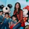 Isabella Fiorentino levou os meninos para assistirem ao espetáculo 'Disney On Ice - Passaporte para a Aventura'