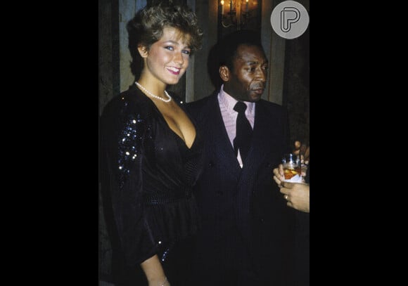 Xuxa e Pelé participam de evento em Nova York nos anos 1980