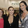Fernanda Paes Leme e Adriane Galisteu marcaram presença na inauguração da loja Pandora, no Shopping Eldorado, Zona Oeste de São paulo, nesta quarta-feira, 21 de maio de 2014