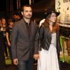 Leandra Leal cheogu acompanhada do marido, o produtor musical Alê Youssef