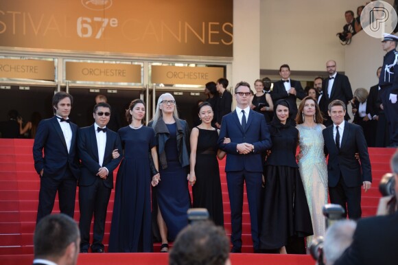 Gael Garcia Bernal, Jia Zhangke, Sofia Coppola, Jury Jane Campion, Jeon Do-yeon, Nicolas Winding Refn participam da cerimônia de encerramento do Festival de Cannes 2014, em 24 de maio de 2014