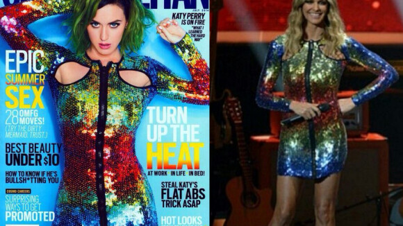 Katy Perry repete vestido usado por Fernanda Lima no 'SuperStar'
