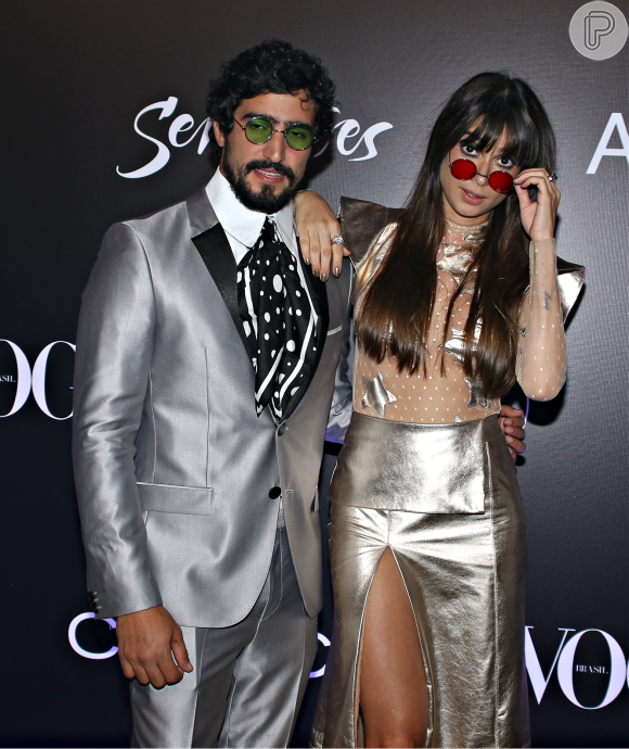 Thaila Ayala e Renato Góes combinam look para ir ao Baile da Vogue 2018