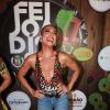 Juliana Paes mnarcou presença na feijoada da Grande Rio neste sábado, 3 de fevereiro de 2018
