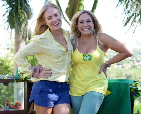 Susana Vieira e Angélica usam looks com as cores do Brasil no 'Estrelas'