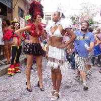'Salve Jorge': Bruna Marquezine e Roberta Rodrigues gravam Carnaval na trama