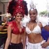 Bruna Marquezine e Roberta Rodrigues mostram samba no pé e a boa forma como Lurdinha e Vanúbia