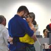 Fernanda Lima e Rodrigo Hilbert não deixaram de comemorar o Dia dos Namorados por causa da abertura da Copa do Mundo
