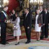 Após a proclamação do Rei Felipe, uma recepção no Palácio Real foi realizada com a presença de cerca de dois mil convidados que representam diversos setores da sociedade espanhola
