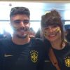 Caio Castro foi torcer pelo Brasil na abertura da Copa do Mundo 2014, na Arena Corinthians, na quinta-feira, 12 de junho de 2014, ao lado da namorada, Maria Casadevall