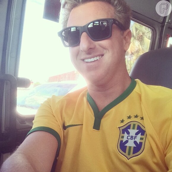 Luciano Huck também torcerá pela Seleção Brasileira no Castelão, em 4 de julho de 2014: 'Vou de van'