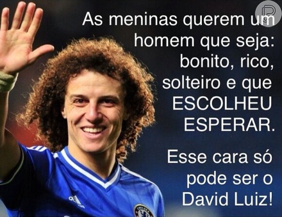 David Luiz aparece bastante nas postagens do projeto 'Eu escolhi esperar' nas redes sociais