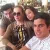 Claudia Raia passa férias em Londres com o namorado, Jarbas Homem de Mello, e os filhos, Enzo e Sophia, em 14 de julho de 2014