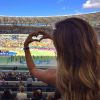 Gisele Bündchen na cerimônia de encerramento da Copa do Mundo no Brasil
