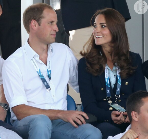 Kate Middleton e príncipe William assistiam aos jogos da 20ª edição do Commonwealth em Glasgow, na Escócia