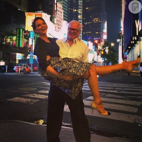 Após reatar o relacionamento, Luiza Brunet e Lírio Parisotto viajaram para Nova York