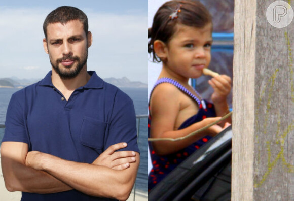 Cauã Reymond mostra muitas semelhanças com a filha, Sofia, de 2 anos, fruto do relacionamento do ator com Grazi Massafera