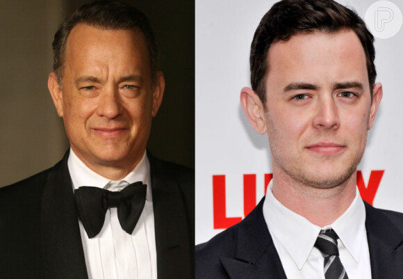 Colin é filho de Tom Hanks e mostra bastante similiaridade com o pai. Queixo, olhos e boca são os traços mais comuns entre eles