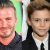 David Beckham é pai de Romeo Beckham, um dos quatro filhos, fruto do relacionamento do jogador com Victoria. Herdeiro é o que mais se parece com o ex-craque britânico