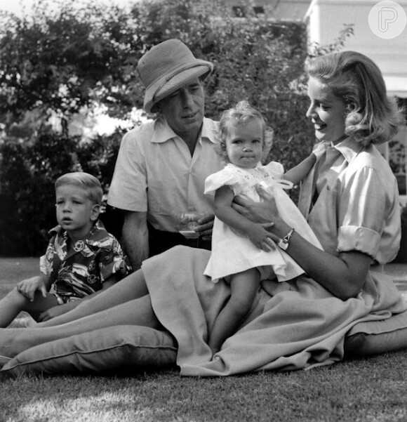 Lauren Bacall se casou com Humphrey Bogart e teve dois filhos: Stephen e Leslie