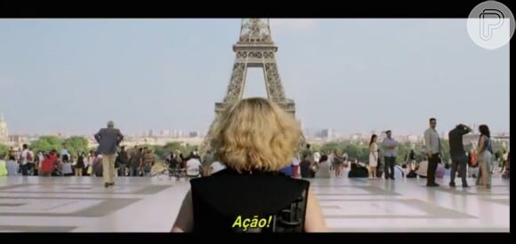 Scarlett Johansson viajou para Paris, na França, para rodar cenas do filme 'Lucy'