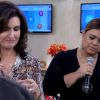 Fernanda Souza se recusa a provar bucho e Fátima Bernardes encara uma porção de jiló ao vivo no programa 'Encontro'