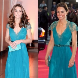 Kate Middleton repete vestido verde usado há seis anos em evento, em 9 de novembro de 2018