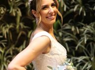 Vestido de casamento de Natasha Dantas tem 8 mil minipérolas bordadas. Saiba!