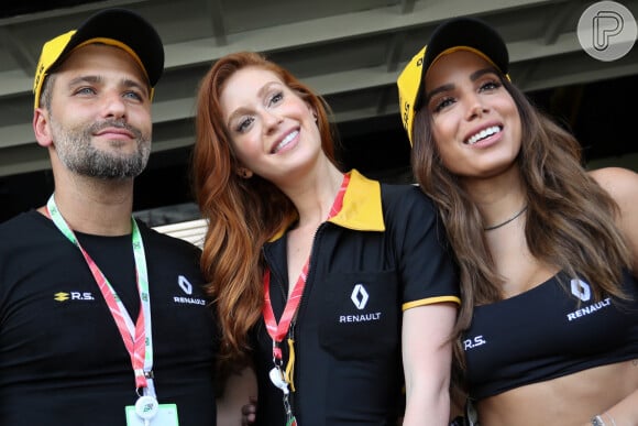 Anitta, Marina Ruy Barbosa e Bruno Gagliasso conferiram o Grande Prêmio do Brasil de Fórmula 1, em Interlagos, neste domingo, 11 de novembro de 2018