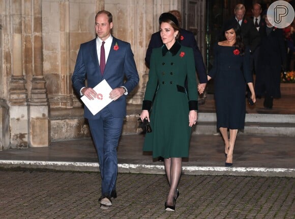 Kate Middleton usou um vestido verde na ocasião