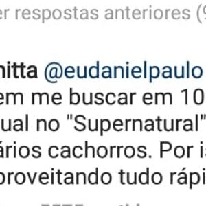 Anitta responde fã sobre pacto com diabo