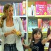Grazi Massafera e a filha, Sofia, foram em uma livraria durante passeio pelo shopping Village Mall, na Barra da Tijuca, Zona Oeste do Rio de Janeiro