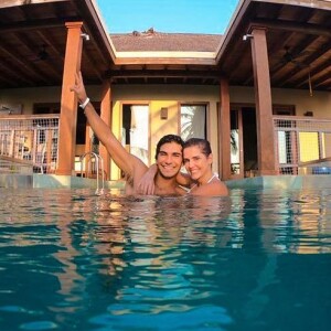 Deborah Secco e Hugo Moura estão hospedados no resort Amilla Fushi