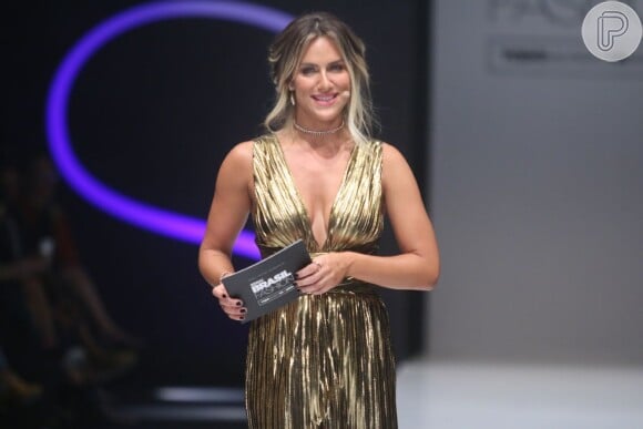 Giovanna Ewbank foi mestre de cerimônia do 'Senai Brasil Fashion', projeto 'Todo mundo tá na Moda', no Rio de Janeiro, na noite desta quinta-feira, 22 de novembro de 2018