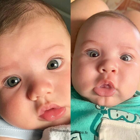 Recentemente, no Instagram, Andressa Suita apontou a semelhança entre os filhos