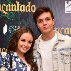 Larissa Manoela e o namorado, Leo Cidade, prestigiam pré-estreia do filme 'Encantado' no shopping Cidade Jardim em São Paulo, na manhã deste sábado, 24 de novembro de 2018