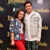 Larissa Manoela e o namorado, Leo Cidade, prestigiam pré-estreia do filme 'Encantado' no shopping Cidade Jardim em São Paulo, na manhã deste sábado, 24 de novembro de 2018