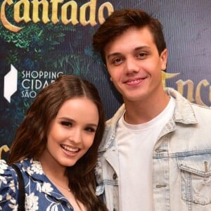 Larissa Manoela e o namorado, Leo Cidade, prestigiam pré-estreia do filme 'Encantado' no shopping Cidade Jardim em São Paulo, na manhã deste sábado, 24 de novembro de 2018